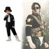 Michael Jackson Billie Jean Black Suit Dance Halloween Dress Up Costume Kids