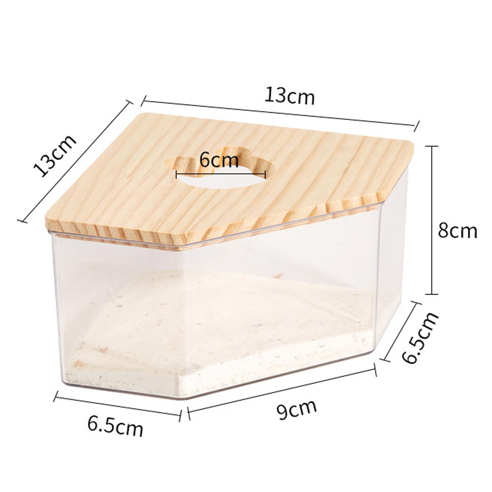 

Будиночок для ванної кімнати для хом’яка Прозорий ящик для піску для хом’яків Ванна для ванної кімнати Туалет для ванни для маленьких тварин Контейнер для ванни Прозорі приналежності