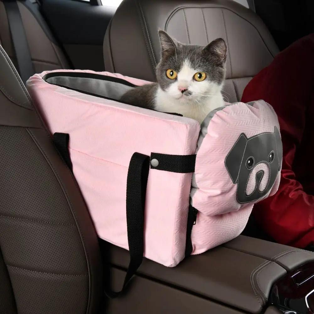 Hot Cute Pet Car Luggage Large Capacity Multifunction Pet Car Safety Seat Convenient Dog Car Backpack Outdoor Travel