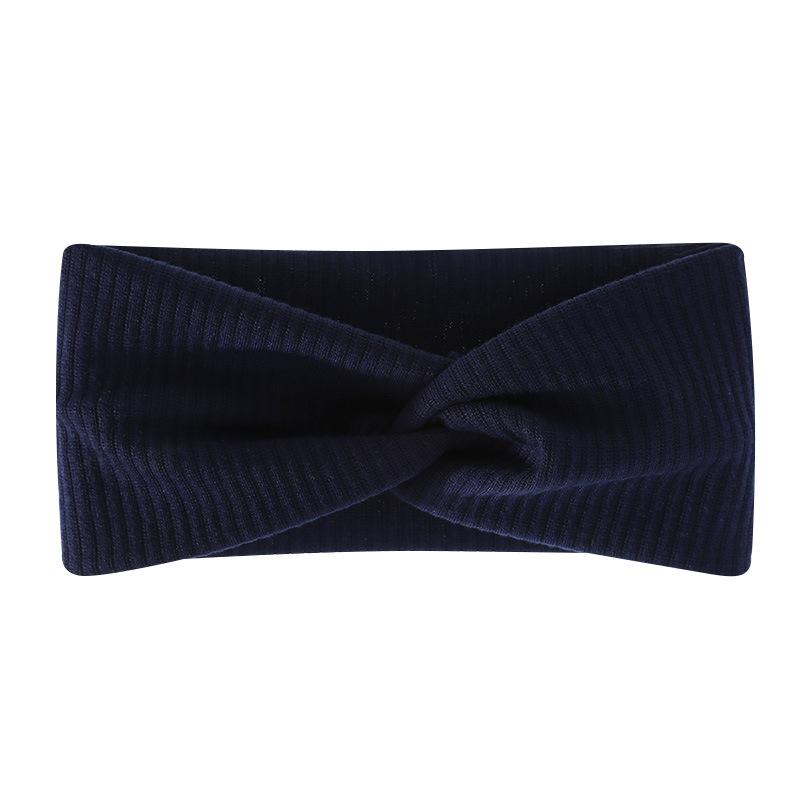 Bohemian Sports Wide Headband Threaded Cotton Cross Yoga Sports Stretch Headband