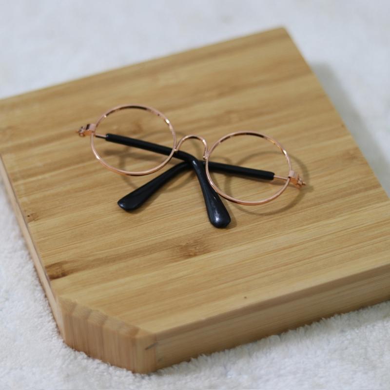 Cat Eye-wear Photos Props Accessories Cosplay Glasses Clear Lens Round Funny Clear Lens Round Glass Gift for Pet Puppy