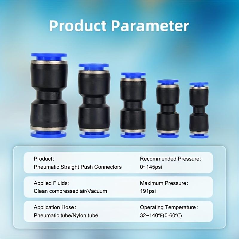 50 PCS Set of Pneumatic Connectors Quick Push Connector Tube Hose 4/6/8/10/12 Air Pneumatic Parts Connector Connector Accessorie