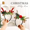 Creative DIY Christmas Antler Headband & Hair Clip Set for Kids