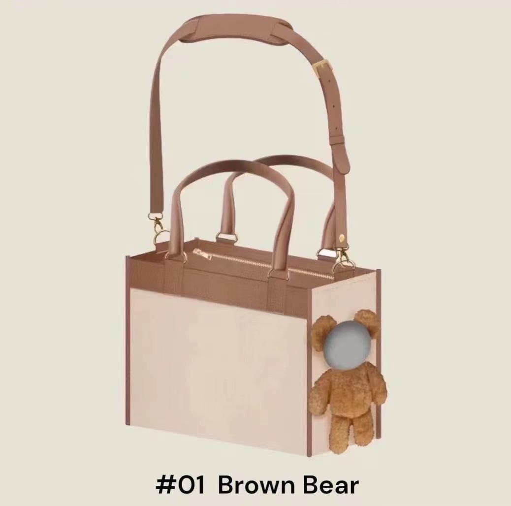 

High-value appearance plush special pet bag, lightweight, breathable, cute pet head-out doll bag, large-capacity portable bag