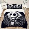 3pcs Night Sky Jack Bedding Set - Includes 1 Quilt Cover and 2 Pillowcases, Comfortable Bedding with Stylish Design for Bedroom, Machine Washable