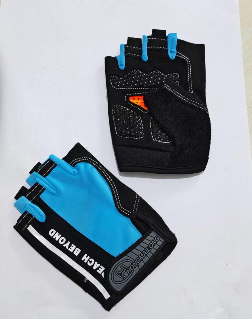 Kids' Non-Slip Half-Finger Sports Gloves for Cycling, Skating, and Fitness with Palm Protection