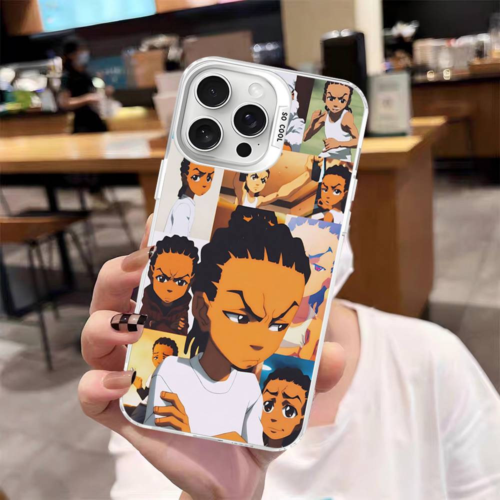 Cartoon The Boondocks Phone Cases For IPhone 17 16 15 14 13 12 11 Plus Pro Max Pro Color Matte Cover