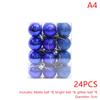 24Pcs 3Cm Christmas Ball Ornaments Xmas Tree Balls Christmas Tree Hanging Pendant Festive Party Supplies Christmas Decor