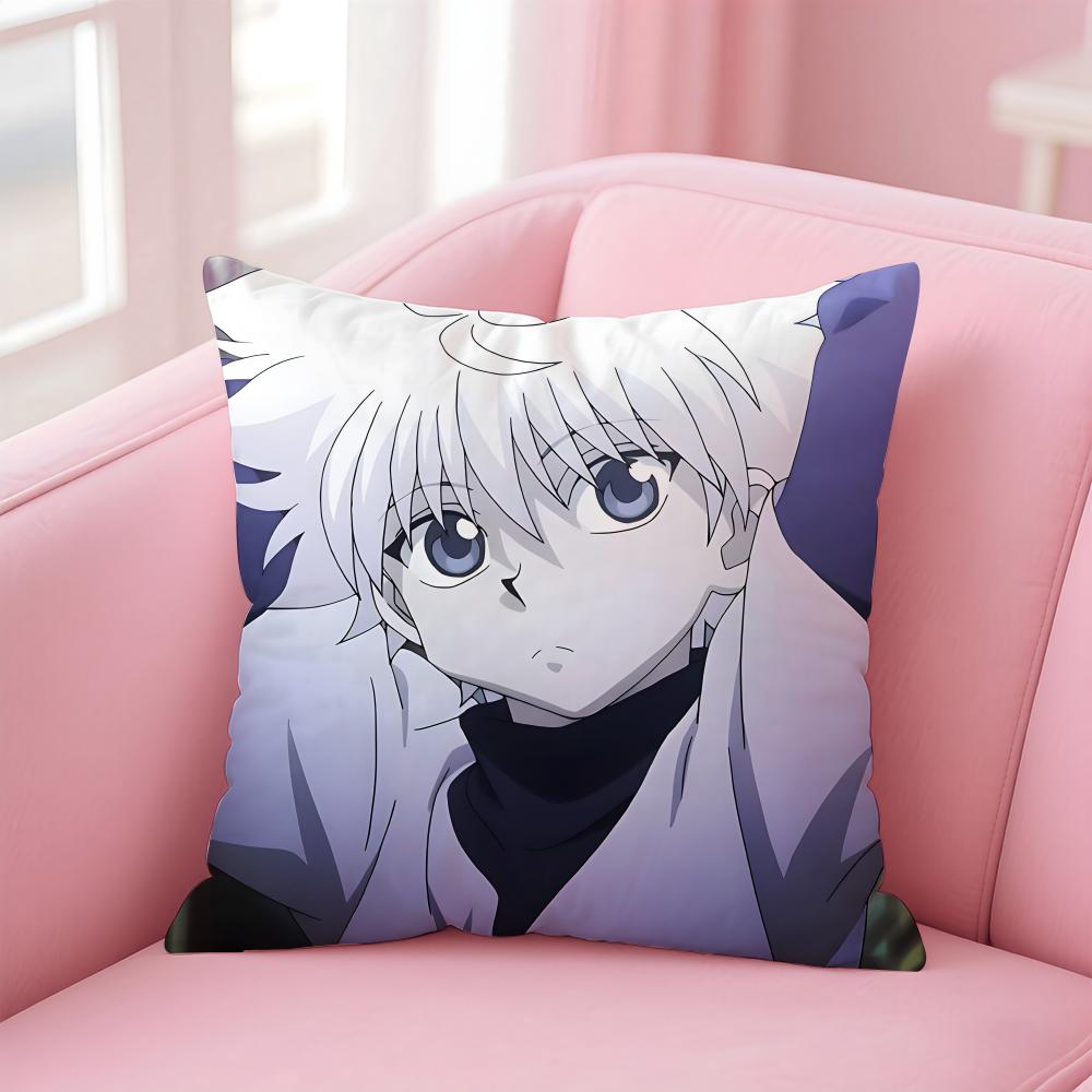 anime HUNTERxHUNTER Cushion Cover Comfortable Reversible Pillow Cover Ideal for Car Sofa Bedroom & Beyond