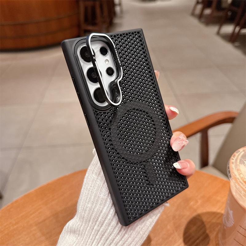 Applicable to Samsung S26Ultra Cooling Magnetic Mobile Phone Case S25Ultra Lens Holder S24Ultra Protective Case