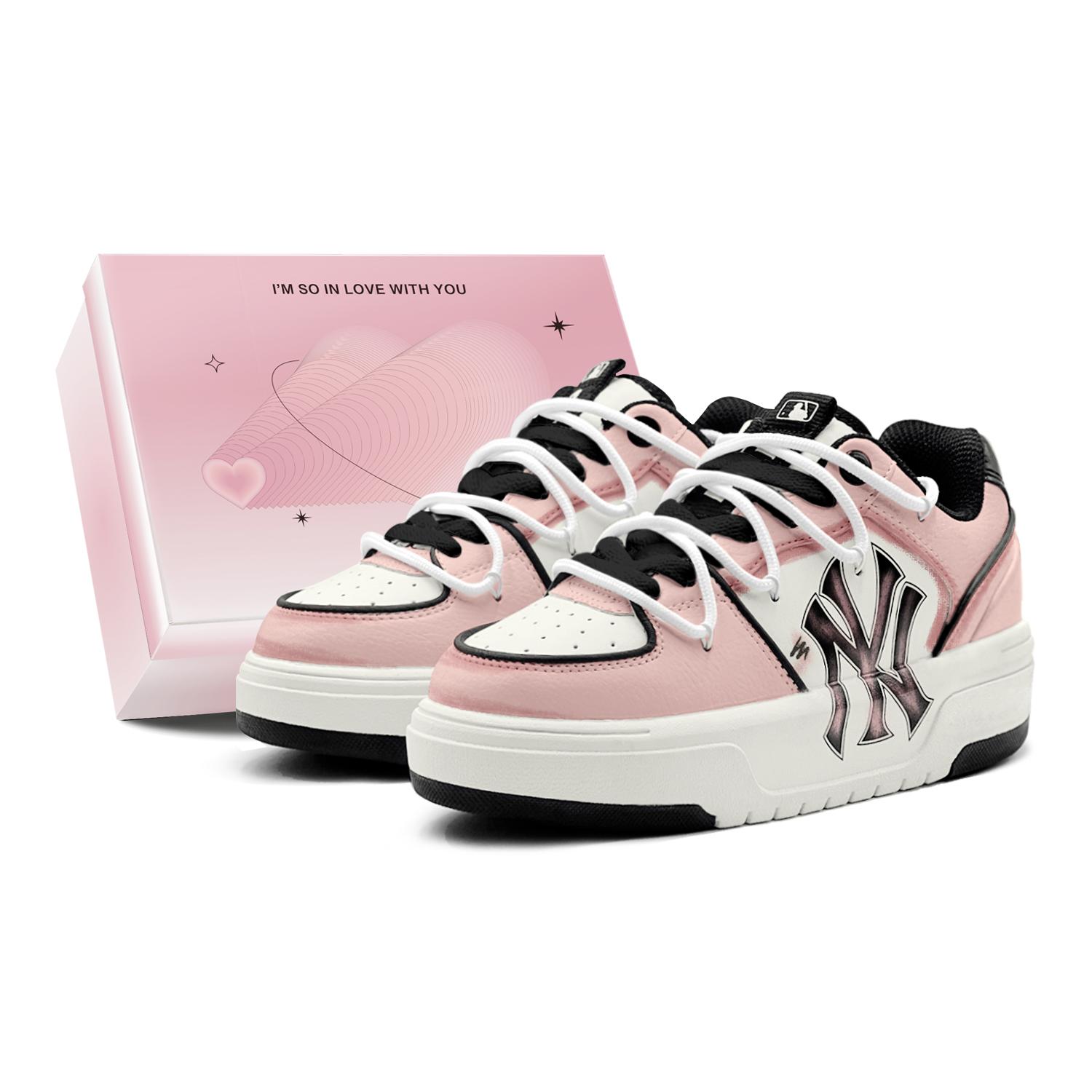 

MLB Chunky Liner Skateboard Shoes Unisex Low top White 3ASXCA12N-50WHS(TeamS2-) 39