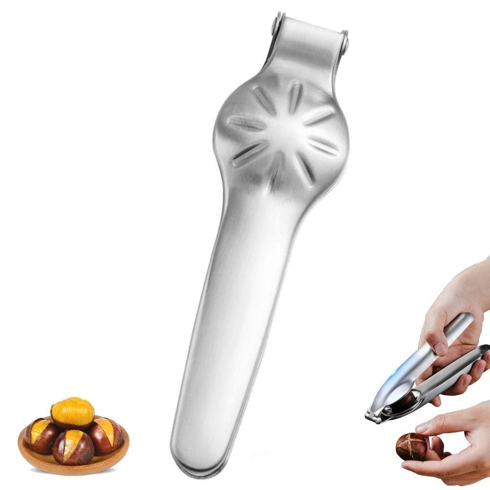 Professional 2-in-1 Chestnut Opener Stainless Steel Ergonomic Design Walnut Pliers Easy Grip Sheath Cutter Kitchen Tools