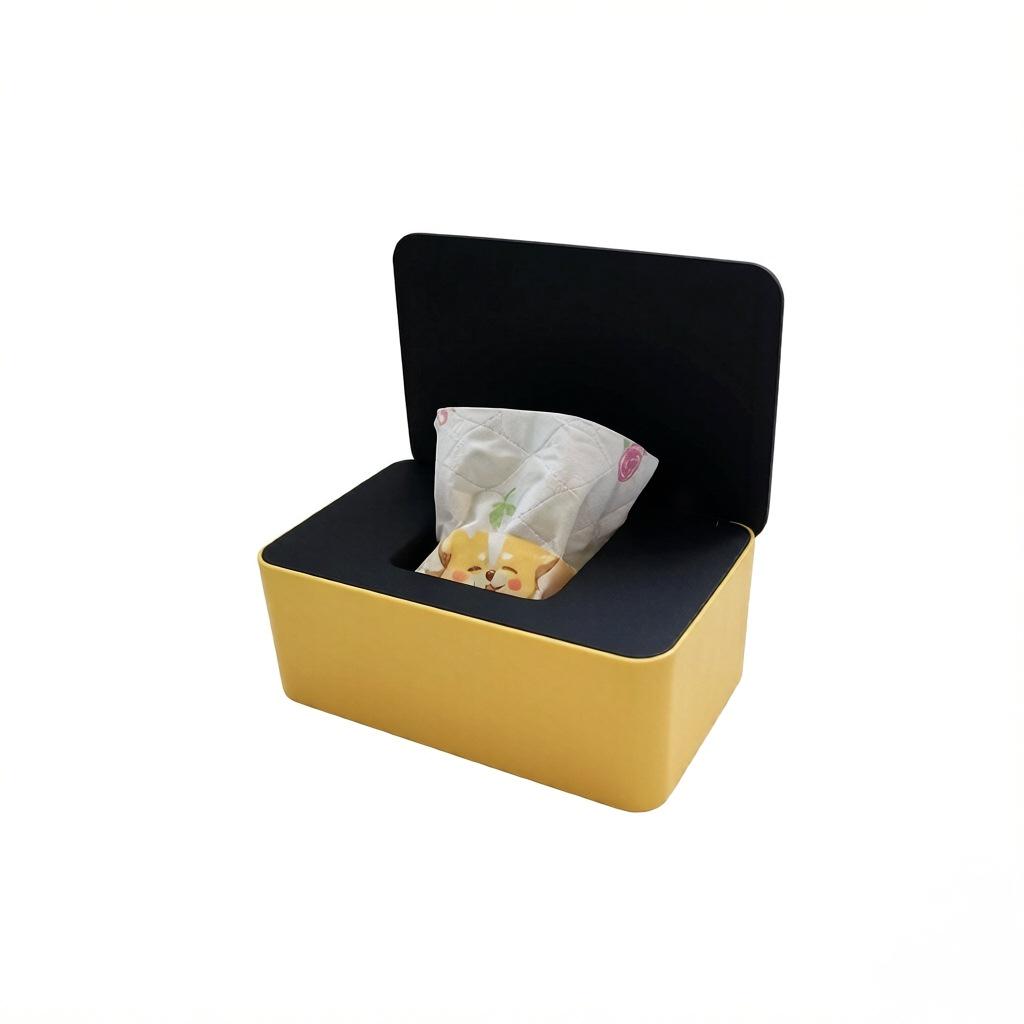 Household Desktop Baby Wet Wipes Storage Box with Sealed Cover