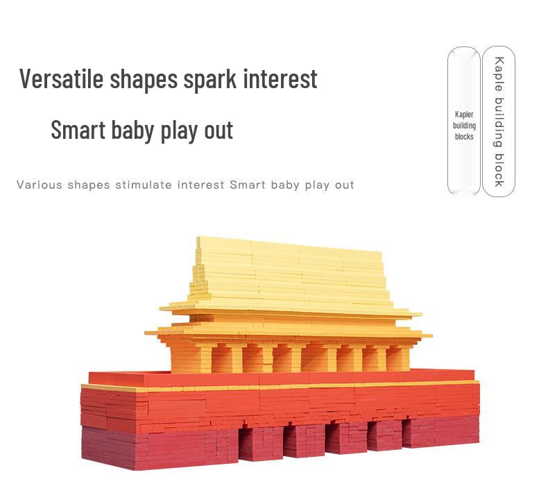 Kindergarten Wooden Building Blocks Construction Set for Kids