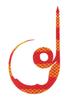 Start Silicone Tie Majikuru Curly #28 Striped Shrimp Red SK MKC-28