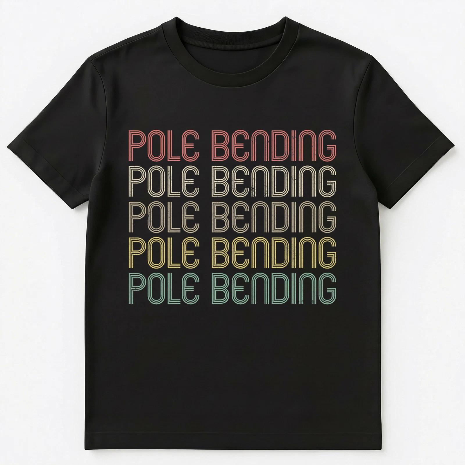 Retro Style Pole Bending Unisex T-Shirt XL