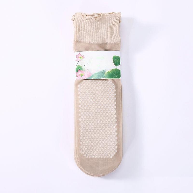 10 Paar Damen Sommer Ultra Dünner Stil Lockere Öffnung Weite Öffnung Ohne Fuß Anti Hängen Draht Ältere Röhrensocken