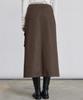 Itove Seoul Cargo Long Wrap Skirt Dg