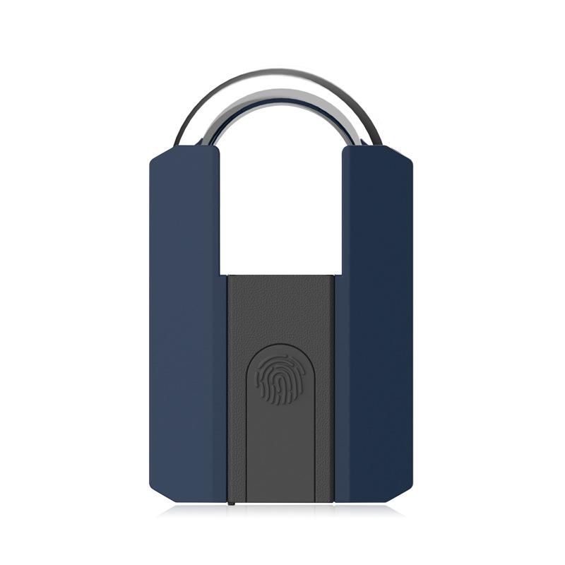Ip65 Waterproof Fingerprint Padlock Finger Print Ttlock Smart Lock Keyless Security Lock Smart Padlock (Blue,Anti-Peep Code&DOOR LOCK)