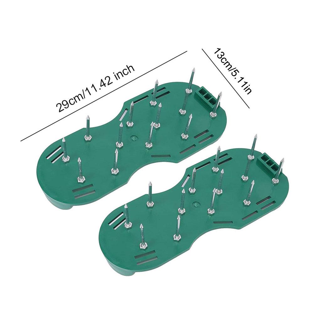 Anti-Slip Lawn Aerator Shoes Grass Spiked Shoes with Adjustable Strap Aerator Sandals for Yard Patio Garden Aerating Soil Tools