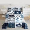 Gothic Decor Comforter Set Twin Size Boys Boho Moth Down Comforter Men Gothic Sugar Skull Comforter Galaxy Starry Sky Halloween Gothic Beddi