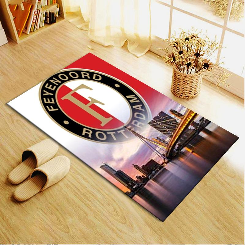 2025 Νέο Χαλί Feyenoord για Σαλόνι Υπνοδωμάτιο Σπίτι Διακόσμηση Καναπέ, Παιχνίδι Παιδιών Αντιολισθητικό Πατάκι Δαπέδου54