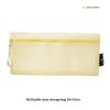 Breathable Mesh Zipper Storage Pouch Visible Large Capacity For Stationery Cosmetics Cables Travel