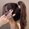 1/5Pcs Women Black Shiny  Seamless Rubber Band Elastic Hair Rope  Fashionhair Accessories