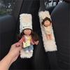 Plush Potato Doll Car Seat Belt Shoulder Pad Cover Kids Safety Comfort Decorative Auto Interior Accessory