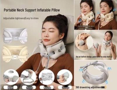 Hezheng HZ-A2 Portable Inflatable Neck Pillow CN Plug (adapter Included)