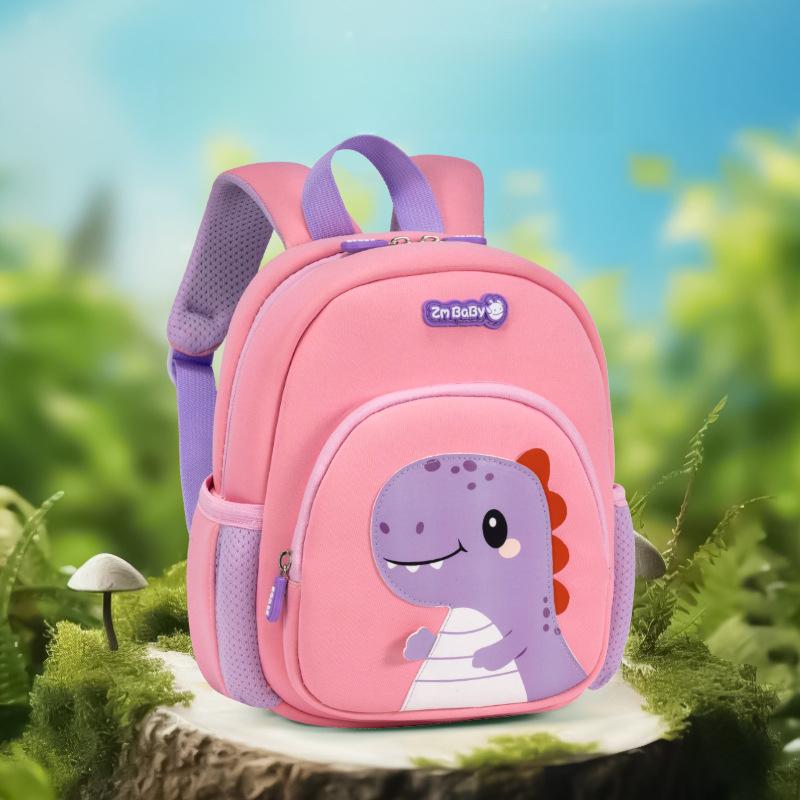  New Dinosaur Kindergarten Backpack Cartoon Cute Boys and Girls Mini Children's Double Shoulder Backpack Baby Backpack