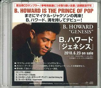 

CD B. HOWARD - Genesis NONE UNIVERSAL Japan Soul/Funk Used