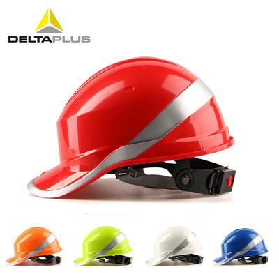 Reflective Strip Anti-smash ABS Construction Site Helmet Breathable Safety Helmet