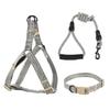 Three-piece Set Of Pet Dog Chest Strap Vest Dog Leash Explosion-proof Collar Outdoor Supplies Small Dog Walking Leash