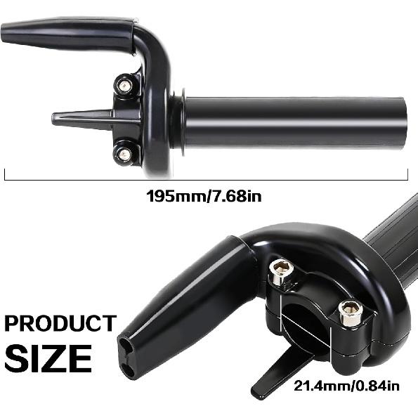 Dirt Bike Throttle Tube Handle Twister for CRF250R 2004-2014 CRF450R 2002-2014 CRF250X CRF450X 2004-2014 Black