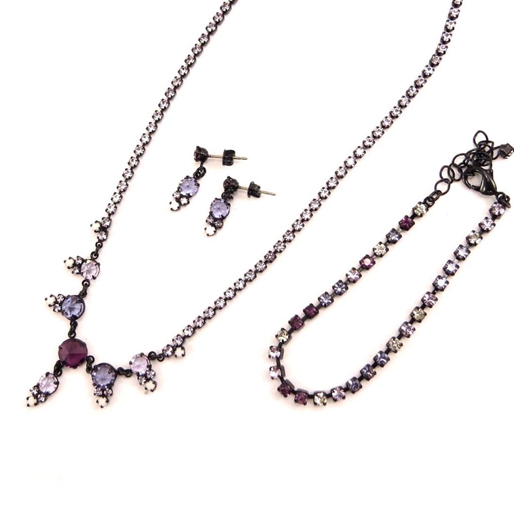 Les Trésors De Lily [K7250] - Purple 'Sissi' Designer Set (3 Pieces)