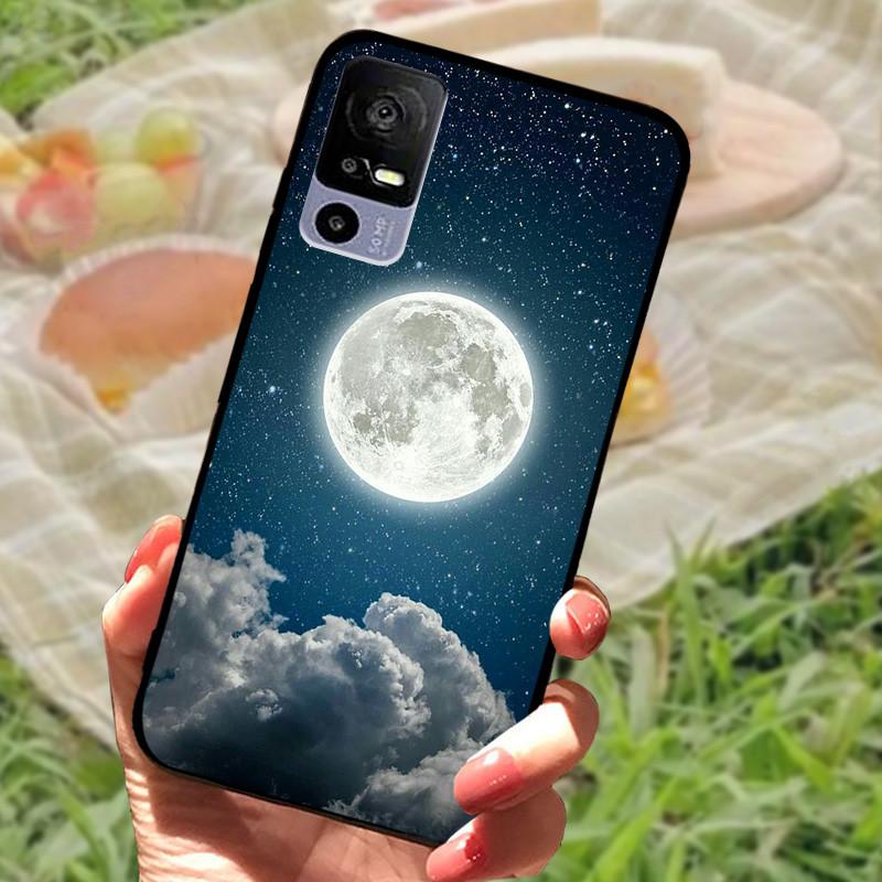 For TCL 40R Case TPU Soft Silicone Marble Phone Cover Case for TCL 405 406 408 403 TCL40R Shockproof Funda Love T771K Bumper