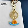 Backpack Charm Keychain Pendant Snail Design Key Holder with Lobster