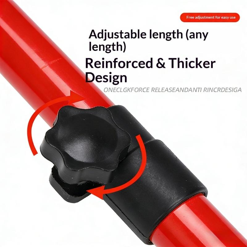 2PCS Adjustable Support Poles for Ceiling Cabinet Mounting Height Ranges 12 to 24 Inches Featuring Easy rotations Angle Adjustment Efficient Work.