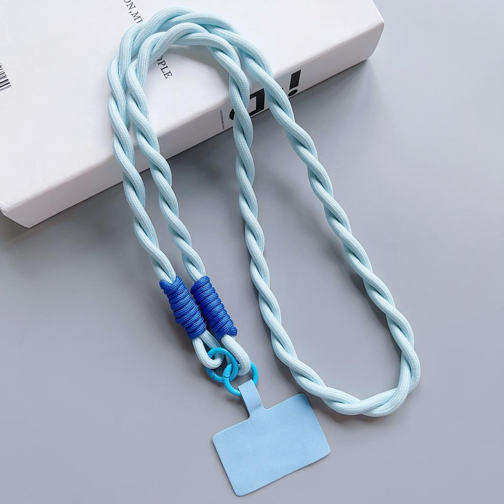 Personalized Trend Mobile Phone Universal Lanyard Diagonal Span Long Rope Color Strap Rope Fashion Safety Anti-Loss Rope