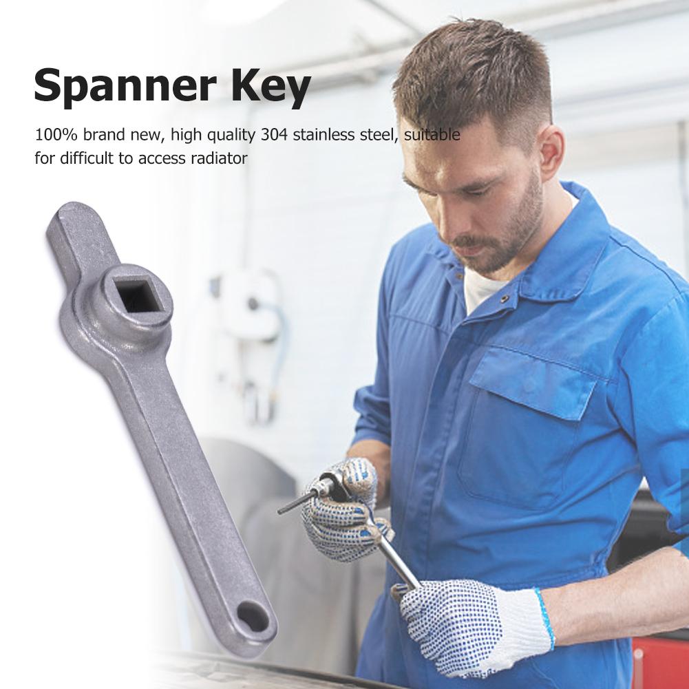 1-3Pcs Stainless Steel Radiator Valve Keys 5mm Hole Core Metal Heating Cross Keys Portable Heating Cross Keys Wrench Repair Tool