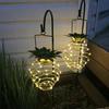 2Pcs Solar Light Pineapple Shape Outdoor Hanging Lanterns 60LED Energy Saving Solar Lights Landscape Pathway Patio Decor