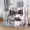 1pc, Sanrio Cute Gothic Bunny Home Decor Blanket: Perfect Gift for Bedroom, Living Room, Travel, Camping, Car, Beach, Office Naps. Cozy Flannel Throw