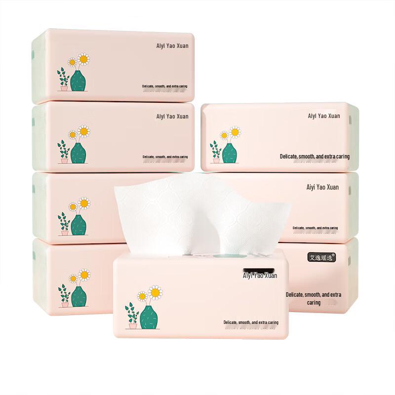 Pink Soft Pack Facial Tissues
