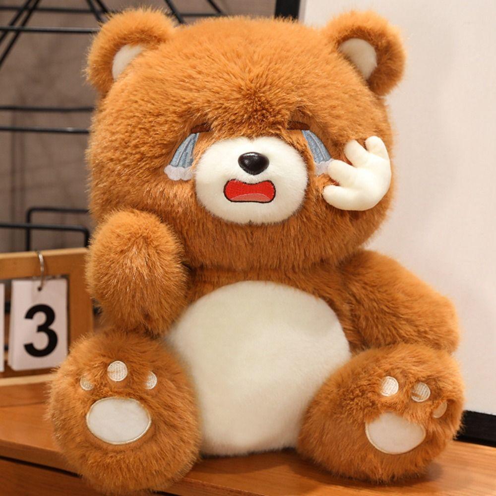 Fluffy Cry Bear Stuffed Soft Dolls PP Cotton Animals Stuffed Doll Bear Plush Toys  Birthday Parties