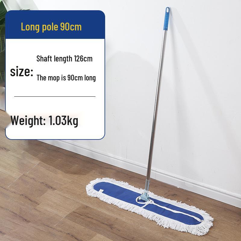 Rotating Cotton Thread Dust Mop for Home, Hotel & Homestay - Dual-Use for Dry & Wet Cleaning