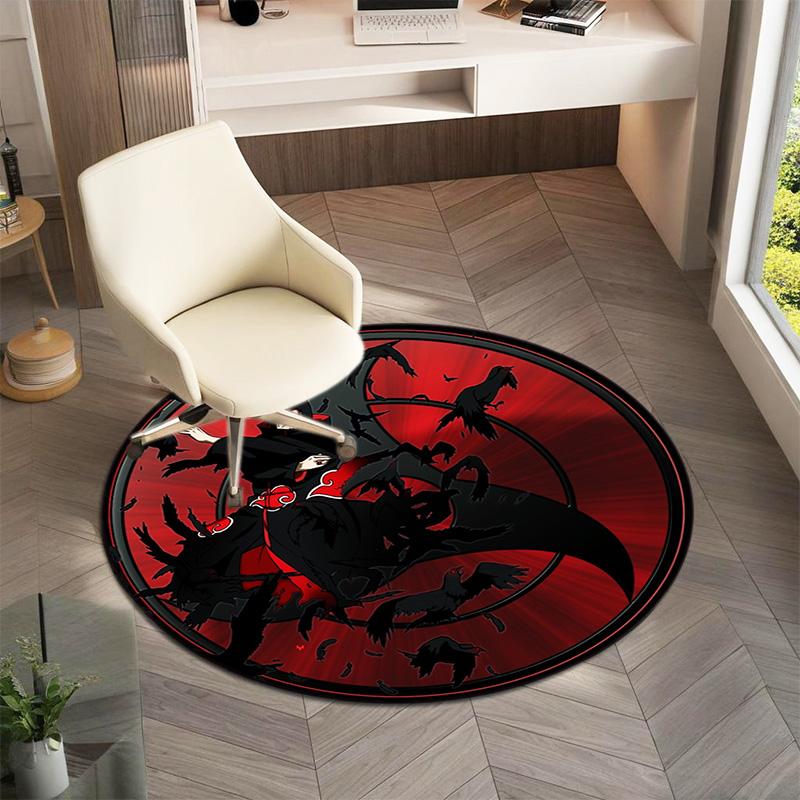 Berühmter Cartoon NARUTO Protagonist Uzumaki Naruto runder Teppich weiche Heimdekoration rutschfeste Fußmatte Outdoor Picknickmatte Teppich M6