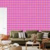 Powder Pink and Lavender Checkered Wallpaper for Living Room and Bedroom 50x1000