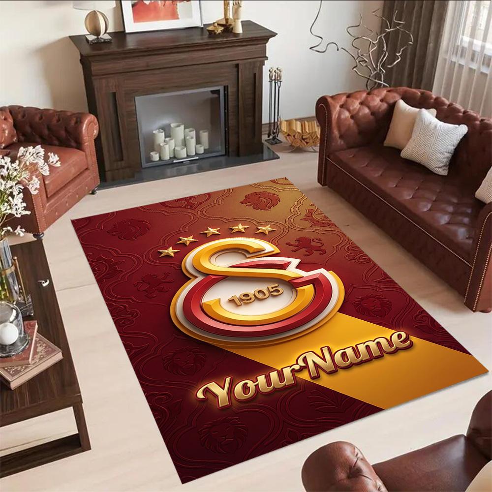 Galatasaray Customizable Name Floor Mat Suitable For Study Room Living Rooms Entryway Balcony Antislip Carpet Anime Office Decor