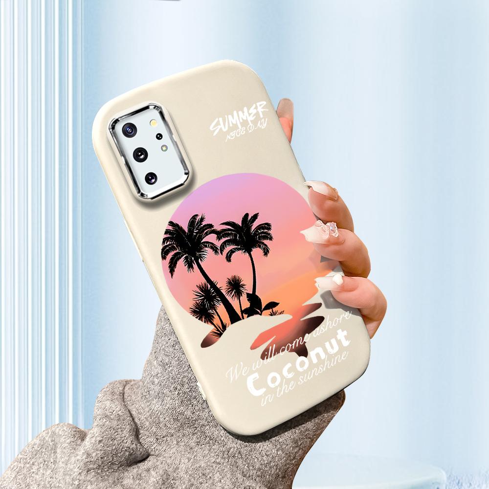 

Сплошной цвет с серебряным краем линзы, жирный корпус, Мягкий ТПУ, жидкий силиконовый чехол, противоударный чехол для телефона для Xiaomi Redmi Samsung Redmi 13 белый